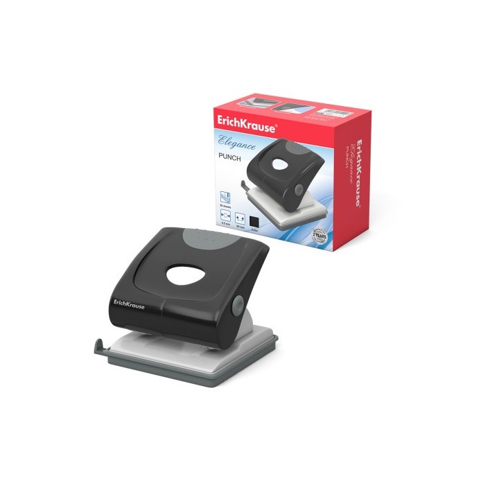 taladro elegance hasta 30 hojas color negro erich krause 5402