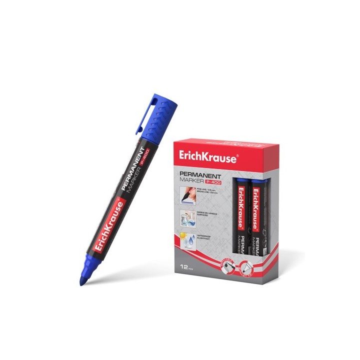 erichkrause p-400 marcador 1 pieza(s) punta redonda azul