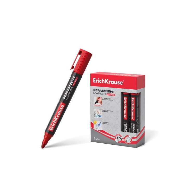 erichkrause p-400 marcador 1 pieza(s) punta redonda rojo