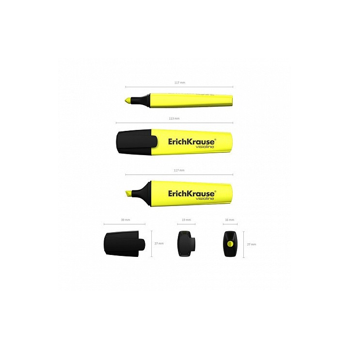fluorescente visioline v-12, color: amarillo erich krause 32496