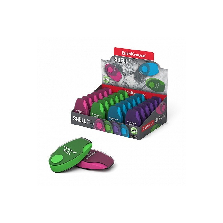 goma en caja de plastico shell erich krause 35133