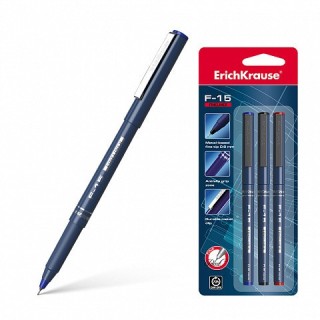 boligrafo de trazo fino erichkrause f-15, tinta color: azul erich krause 37065