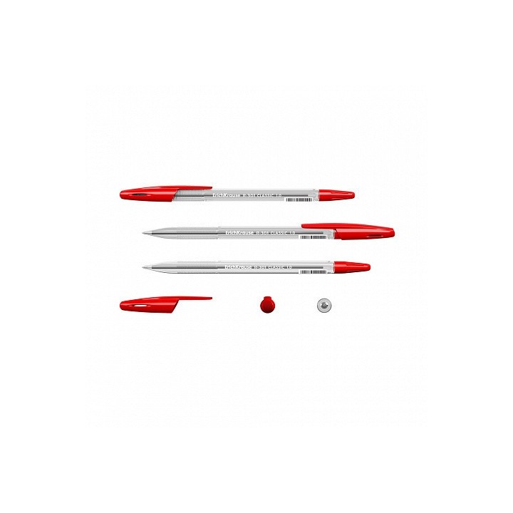 boligrafo r-301 classic stick 1.0, tinta color: rojo erich krause 43186