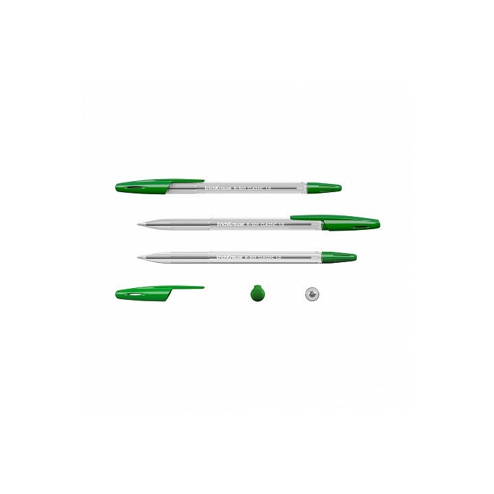 boligrafo r-301 classic stick 1.0, tinta color: verde erich krause 43187