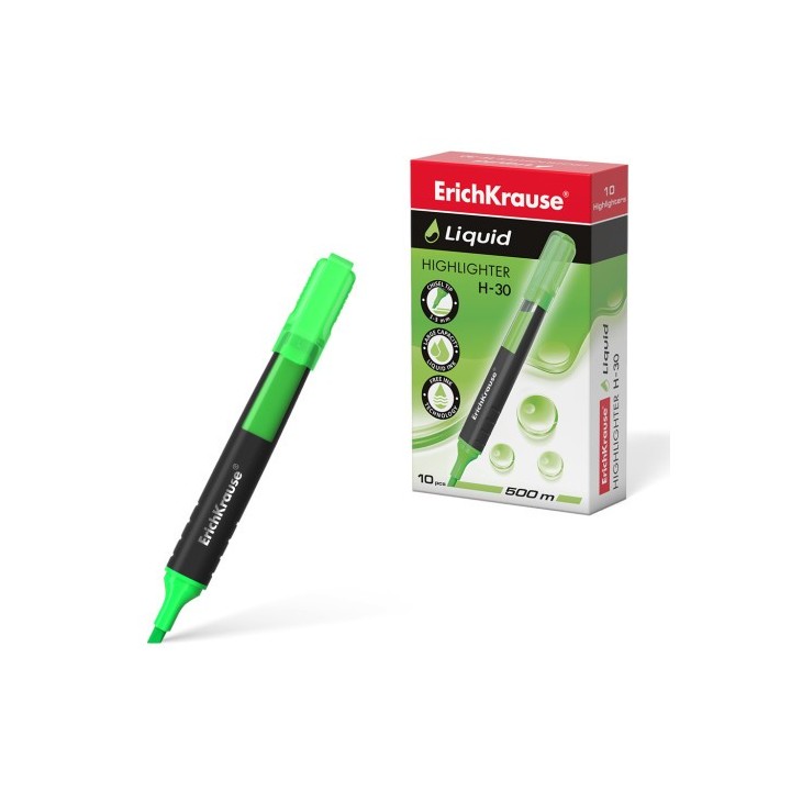marcador fluorescente liquid h-30 verde erichkrause 47974
