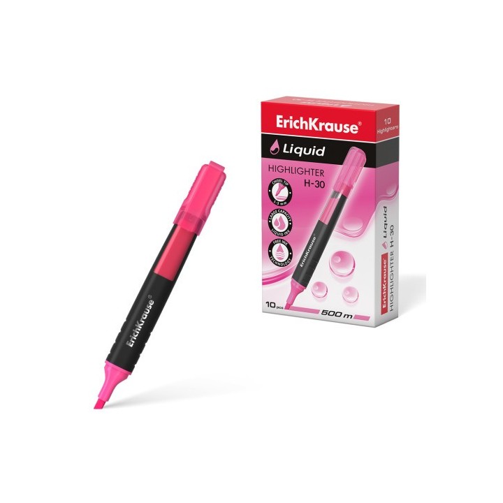 marcador fluorescente liquid h-30 rosa erichkrause  47975