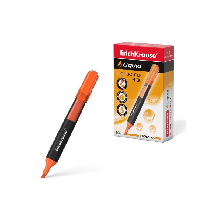 marcador fluorescente liquid h-30 naranja erichkrause  47976