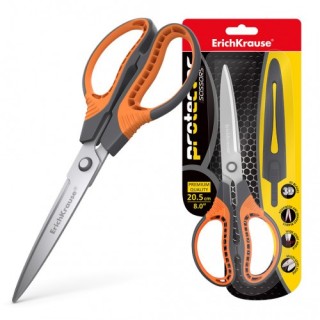 erichkrause protector universal corte recto gris, naranja, acero inoxidable