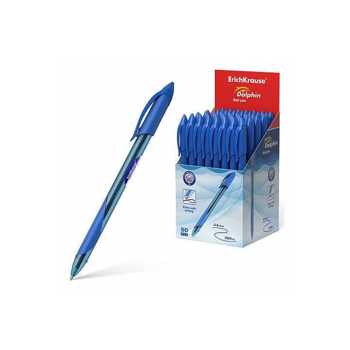 boligrafo de bola dolphin 1.2, color de la tinta azul erich krause 48188