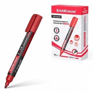 marcador permanente con tinta liquida lp-600 tinta color rojo erich krause 48771