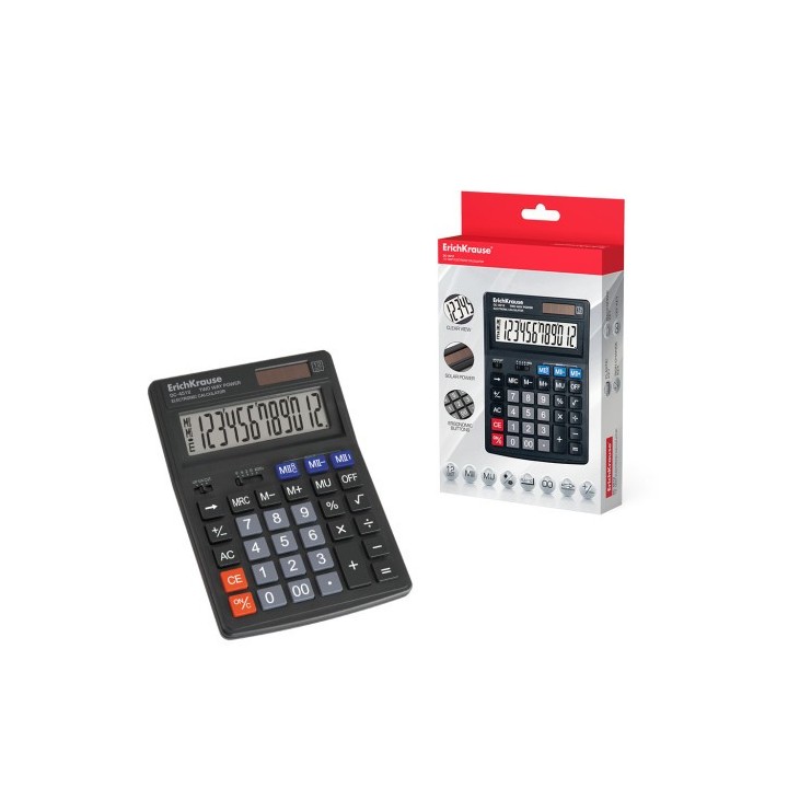 erichkrause dc-4512 calculadora escritorio calculadora basica negro