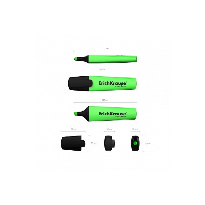 fluorescente visioline v-12, color: verde erich krause 32497