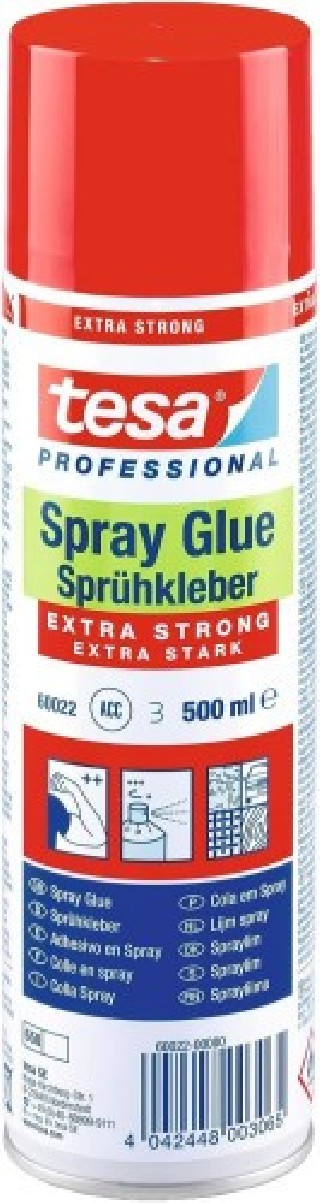 bote adhesivo industrial extra strong spray 500ml tesa 60022-00000-02