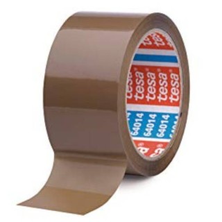 cinta de embalaje silenciosa en polipropileno 50mm.x66m. marron tesa 04024-00235-06