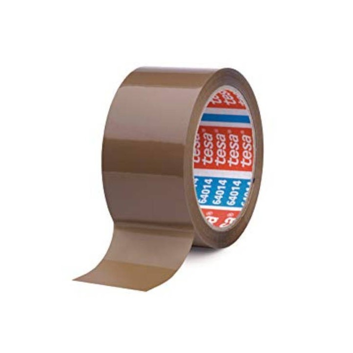 cinta de embalaje silenciosa en polipropileno 50mm.x66m. marron tesa 04024-00235-06