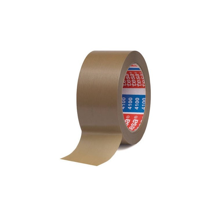 cinta de embalaje en pvc rugoso 50mm.x66m. marron tesa 04100-00228-00