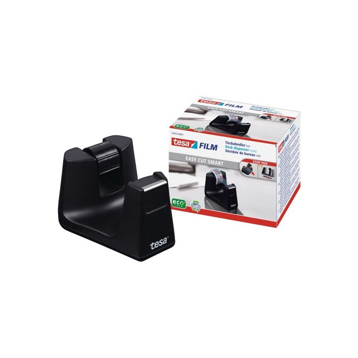 dispensador sobremesa portarrollos easy cut smart para roollos de 33m. negro tesa 53902-00000-01