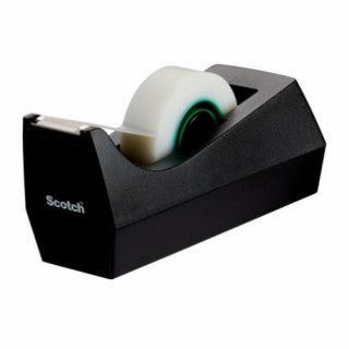 pack dispensador portarrollosc38 plastico reciclado + 14 rollos cinta invisible 19mm x 33m magicadhe