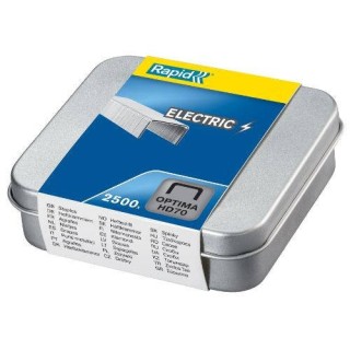 caja de 2.500 grapas optima hd70 galvanizada para grapadoras electricas rexel 5001375