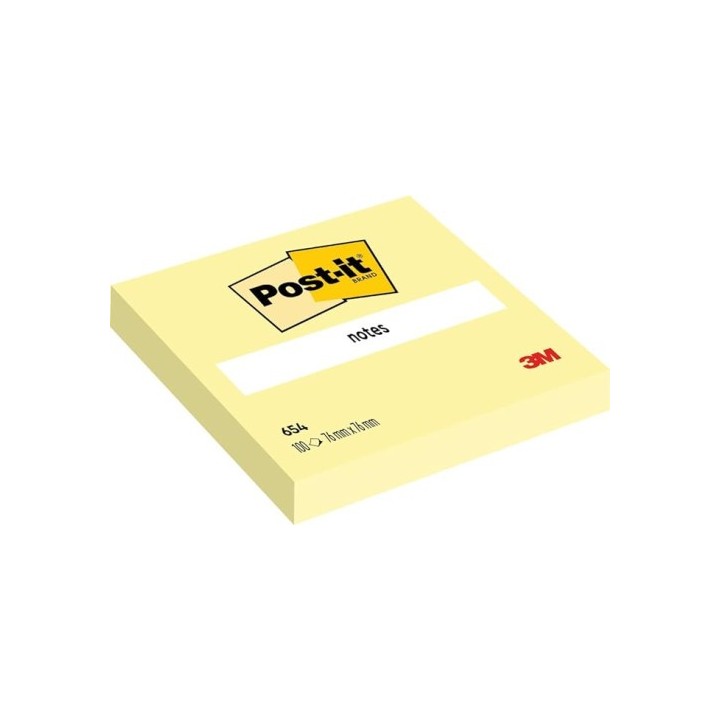 pack 12 blocs 100 hojas z-notes 76x127mm canary yellow caja carton r350 cy post-it 7100290186