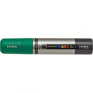 marcador permanente mark all verde esmeralda 15 mm lyra groove l6840063