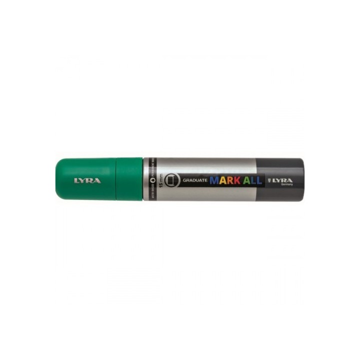 marcador permanente mark all verde esmeralda 15 mm lyra groove l6840063