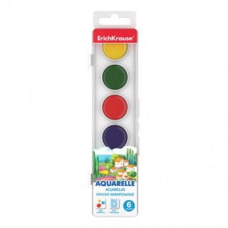 caja de acuarelas 6 colores erich krause 50580
