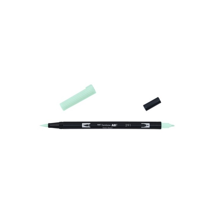 rotulador doble punta pincel dual brush-291 - color alice blue. tombow abt-291