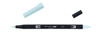 rotulador doble punta pincel color sky blue tombow abt-451