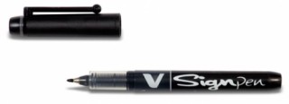 rotulador vsignpen punta fibra negro pilot sw-vsp-b