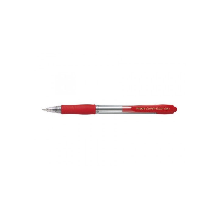boligrafo retractil supergrip 1.0mm rojo pilot bpgp-10r-m-r