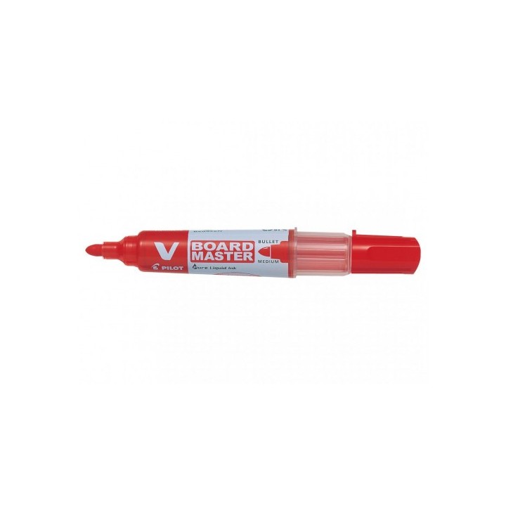 rotulador pizarra vboard 1.8 punta fibra rojo pilot wbma-vbm-m-r-bg