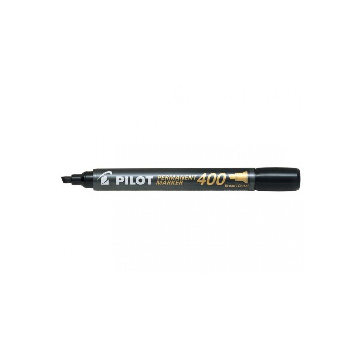 marcador permanente punta biselada sca-400 negro pilot sca-400-b