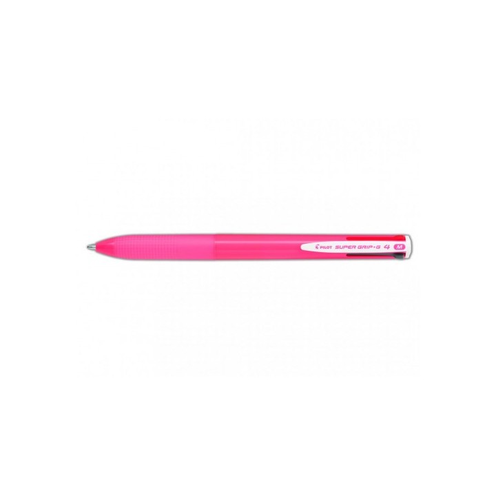 boligrafo supergrip g - 4 colores - cuerpo color- rosa pilot bpkgg-35m-p