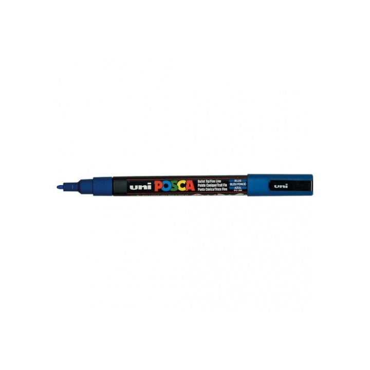 rotulador no permanente pc-3m punta conica 0,9-1,3mm azul uni-ball 284646000