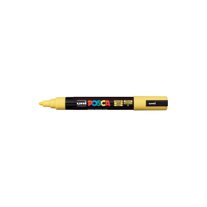 marcador pc-5m posca 1.8-2.5mm amarillo uni-ball 286526000