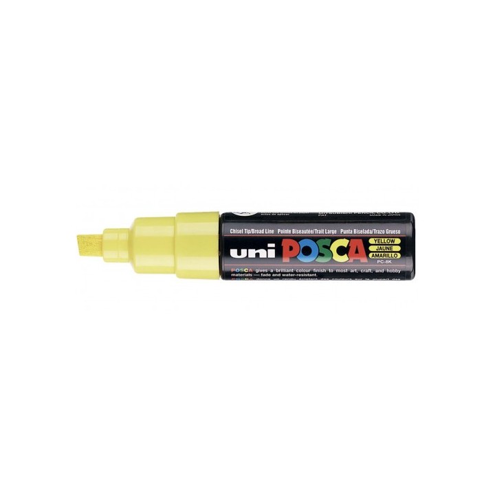 marcador pc-8k posca punta b 8mm. amarillo uni-ball 300434000