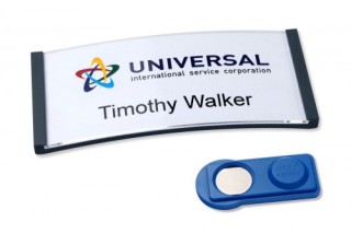 caja 10 portanombres polar badge antracita con iman–30 x 65 mm avery 4835g-m