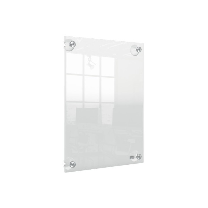 portaposter acrilico transparente mural removible a4 nobo 1915600