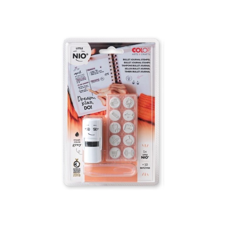 blister imprentilla little nio 10 pictos tematica decora tu agenda colop nil005