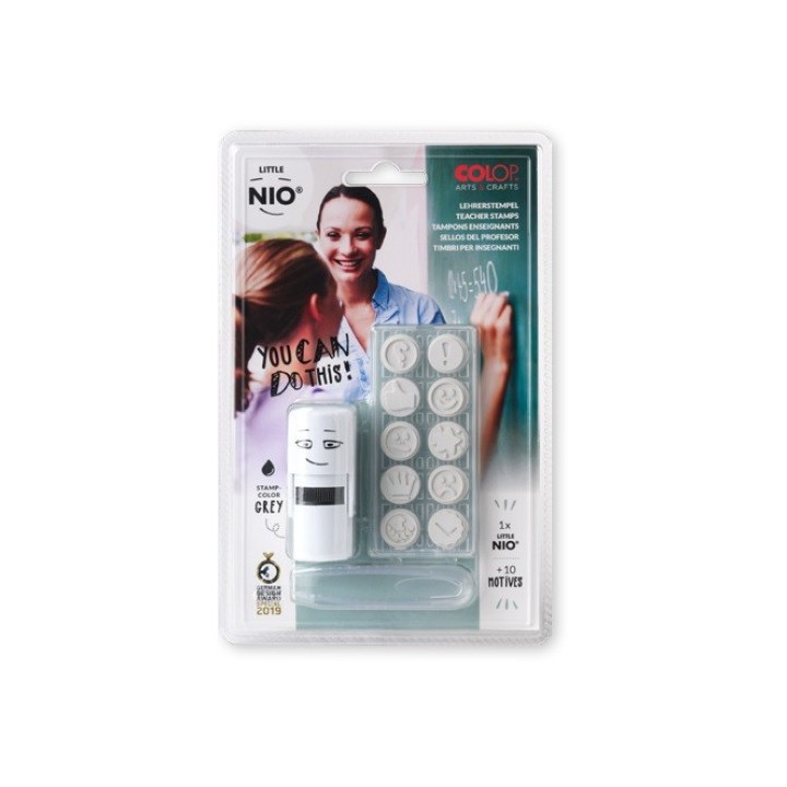 blister imprentilla little nio 10 pictos tematica profesorado colop nil006