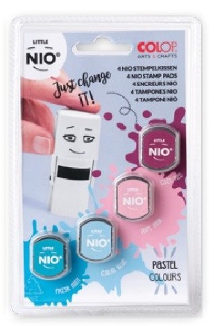 blister 4 recambios almohadillas little nio 4 colores pastel surtidos colop nil098