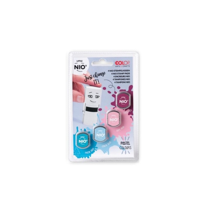 blister 4 recambios almohadillas little nio 4 colores pastel surtidos colop nil098