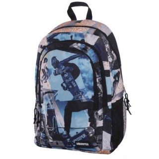 mochila doble unkeeper skate boarding 32,5 x 43 x 13,5 cm. unkeeper 80506625970