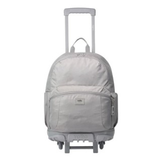 mochila escolar con ruedas color gris - trik totto ma03tki003-23100-g78