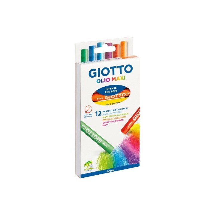 estuche con asa de 12 barras pintura oleo giotto f293400