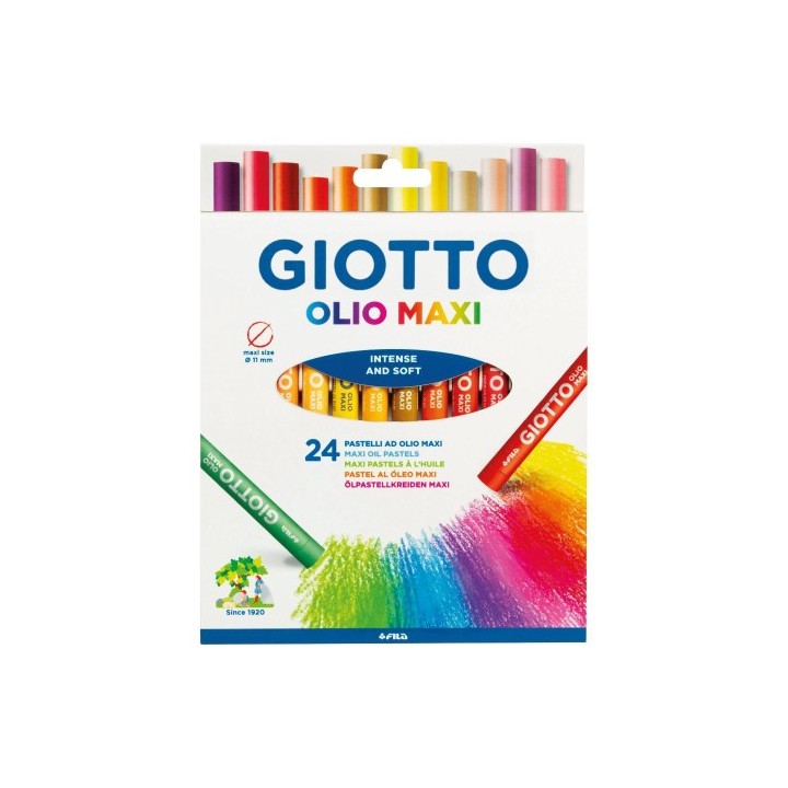 estuche con asa giottode 24 barras de pintura oleo giotto f293800