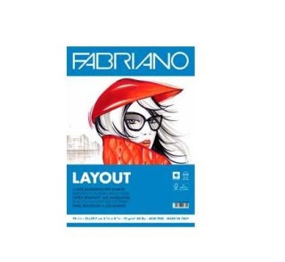 bloc liso encolado a4 70hojas 75 gr todo tipo tintas fabriano f19100505