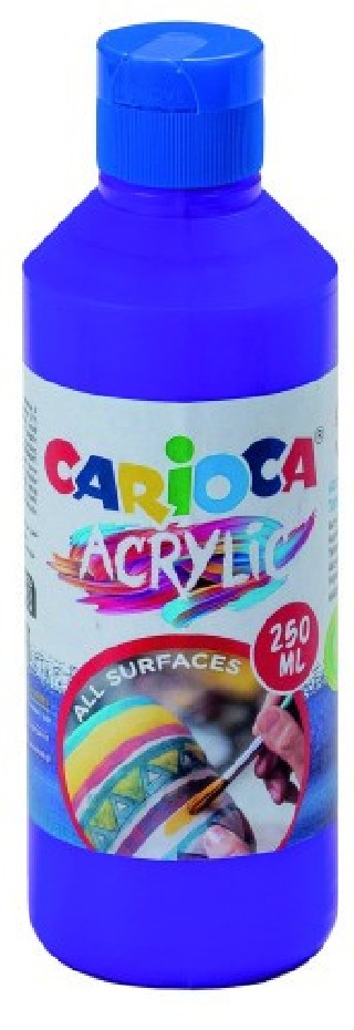 botella pintura acrilica 250 ml. morado carioca 40431/18