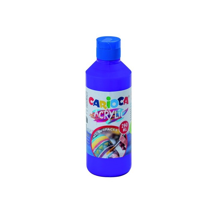 botella pintura acrilica 250 ml. morado carioca 40431/18